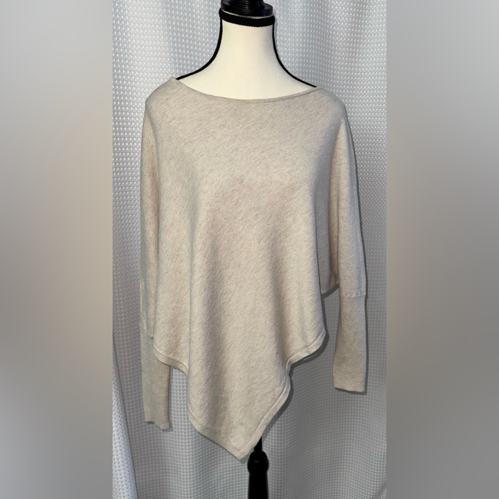 PART‎ TWO asymmetrical cashmere wool blend sweater size S/M - oatmeal